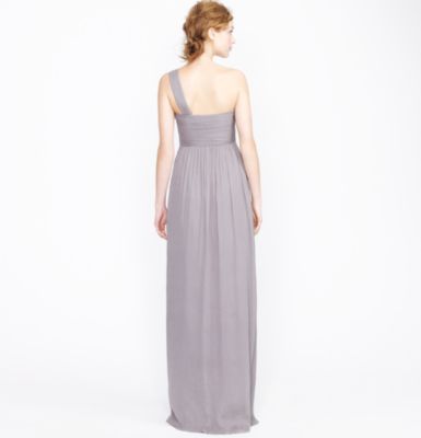Lucienne long dress in silk chiffon
