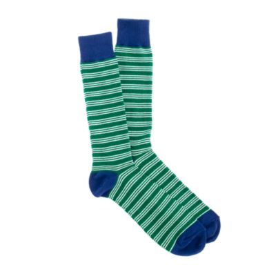Triple thin-stripe socks