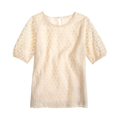 Collection pinwheel eyelet top