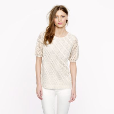 Collection pinwheel eyelet top