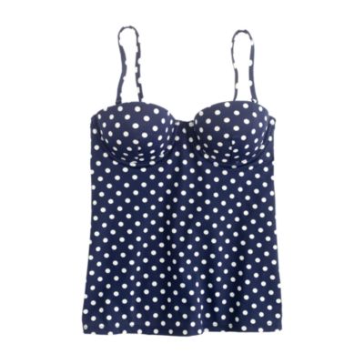 D-cup polka-dot swing top