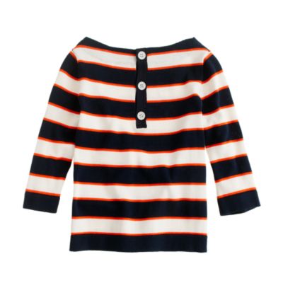 Girls' button-back popover