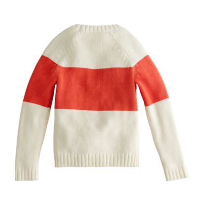 Girls' sequin-stripe popover