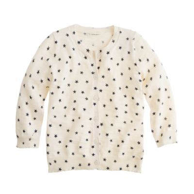 Girls' Caroline cardigan in shooting stars