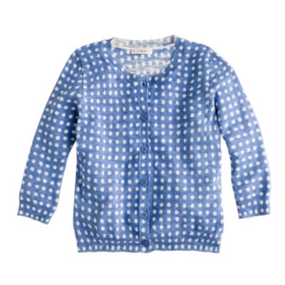 Girls' Caroline cardigan in dots-a-lot