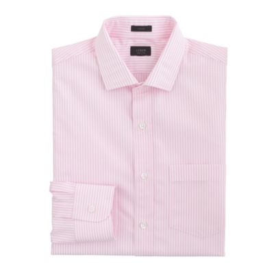 Ludlow spread-collar shirt in pink stripe
