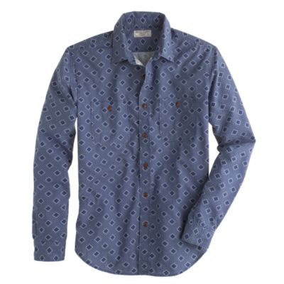 Wallace & Barnes ring diamond bandana shirt