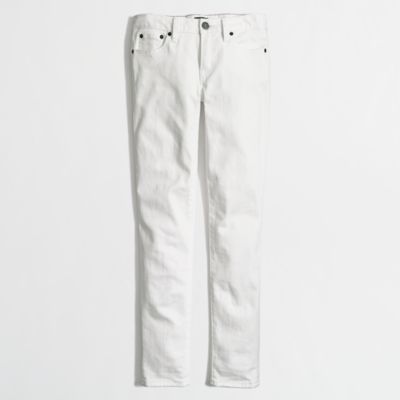 Factory skinny ankle jean in white