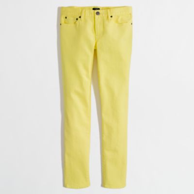 Factory garment-dyed skinny jean