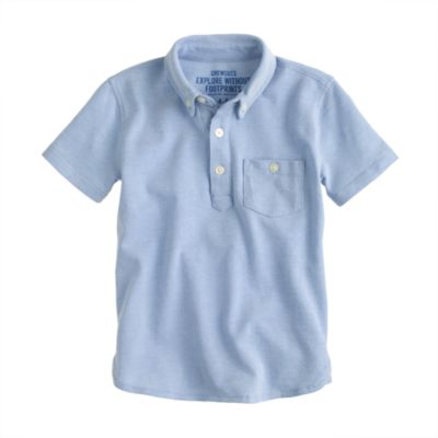 Boys' oxford pocket polo