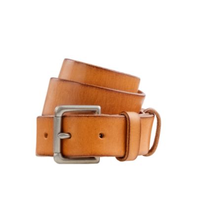 Leather double-keeper roller belt