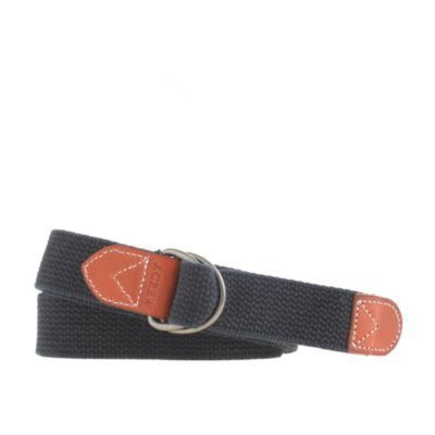 Cotton webbing D-ring belt