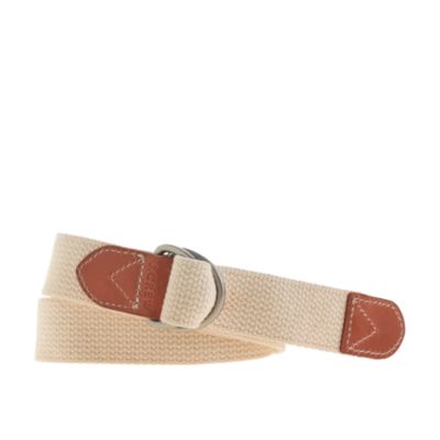 Cotton webbing D-ring belt