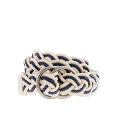 Braided nylon D-ring belt