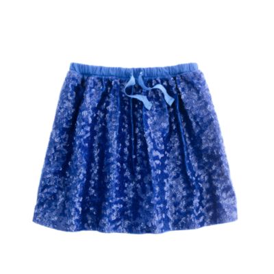 Girls' playdate skirt in sequins