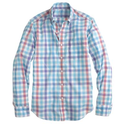 Lightweight shirt in multi check