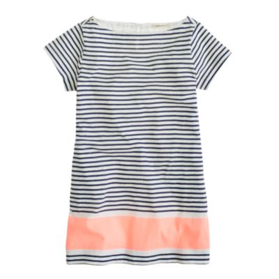 Girls' stripe tee dress