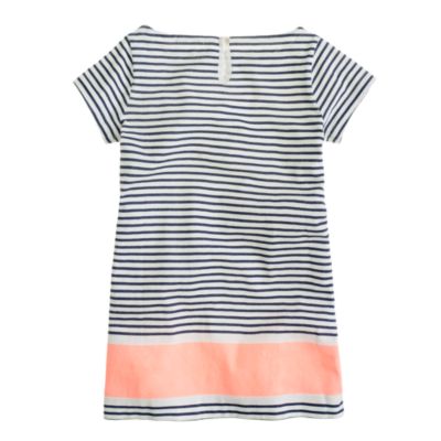 Girls' stripe tee dress