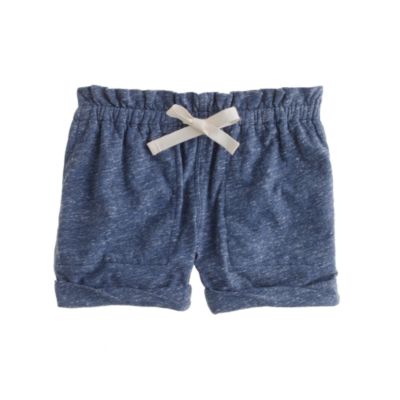 Girls' heathered play short