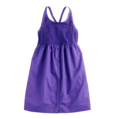 Girls' button-down dress