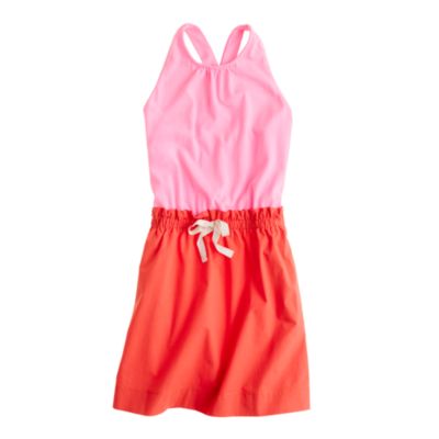 Girls' colorblock dress