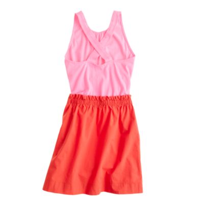Girls' colorblock dress
