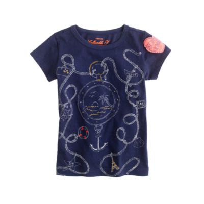 Girls' porthole tee