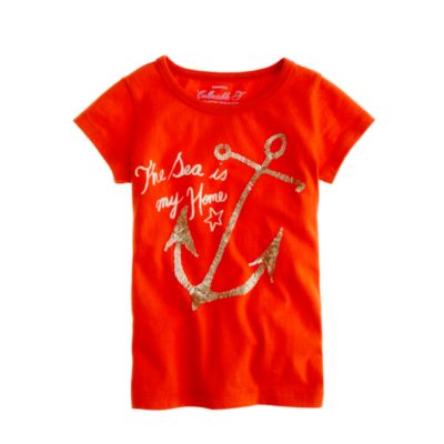 Girls' all at sea tee