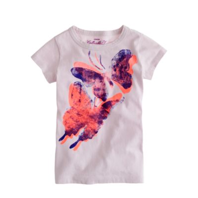 Girls' butterfly tee
