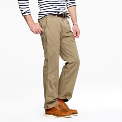 Broken-in chino in bootcut fit