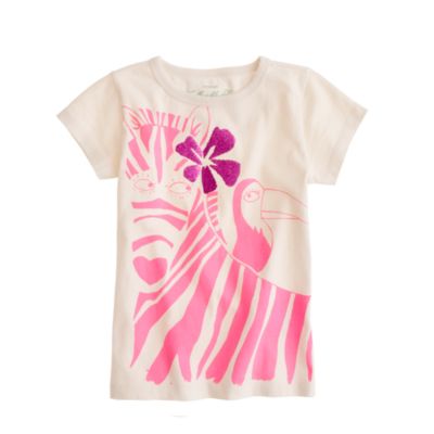 Girls' zoo friends tee