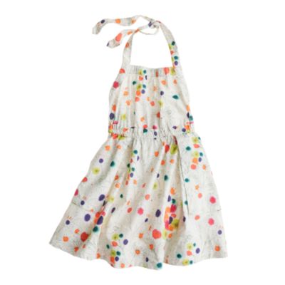 Girls' apron dress in wildflower print