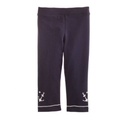 Girls' capri leggings in anchor