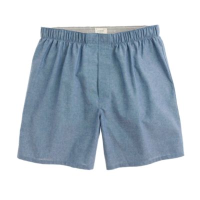 Solid chambray boxers