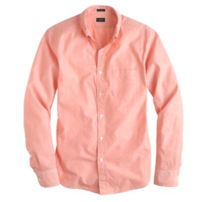 Slim Secret Wash shirt in end-on-end cotton