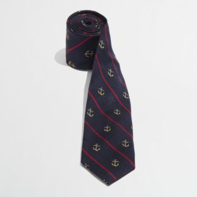 Factory stripe mini-anchor tie