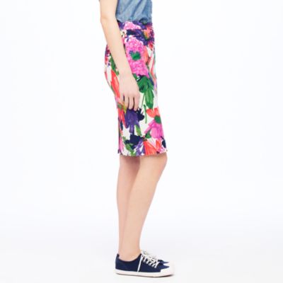 No. 2 pencil skirt in garden floral
