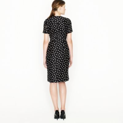 Wrap dress in moon dot