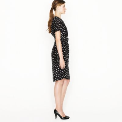 Wrap dress in moon dot