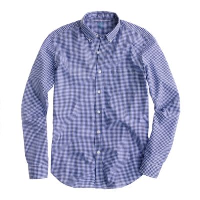 Secret Wash lightweight shirt in Gabel gingham