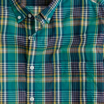Secret Wash lightweight shirt in Buroughs plaid