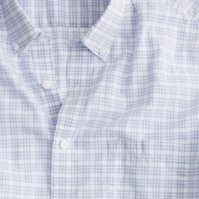 Secret Wash lightweight shirt in blue check