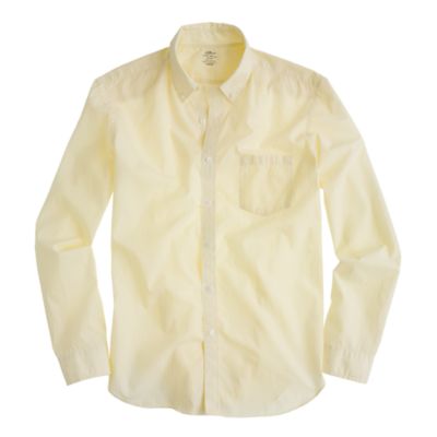 Secret Wash lightweight shirt in yellow stripe