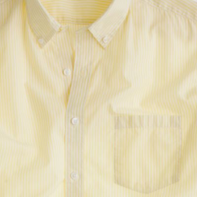 Secret Wash lightweight shirt in yellow stripe