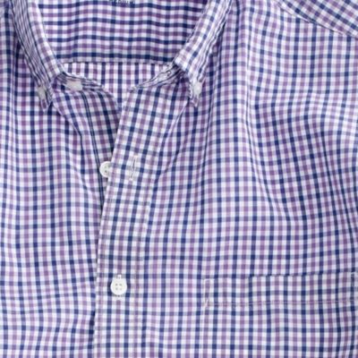 Secret Wash lightweight shirt in Astair tattersall