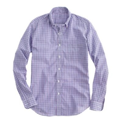 Secret Wash lightweight shirt in Astair tattersall