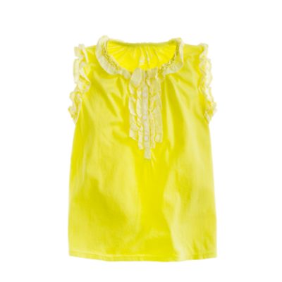Girls' all ruffled up tank