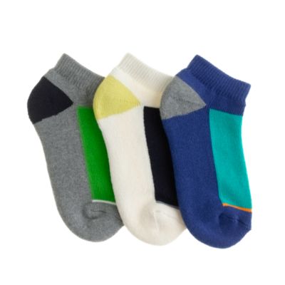 Boys' sport ankle socks three-pack