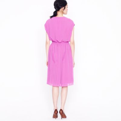Collection pleated blouson dress