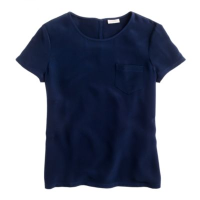 Collection silk crepe tee